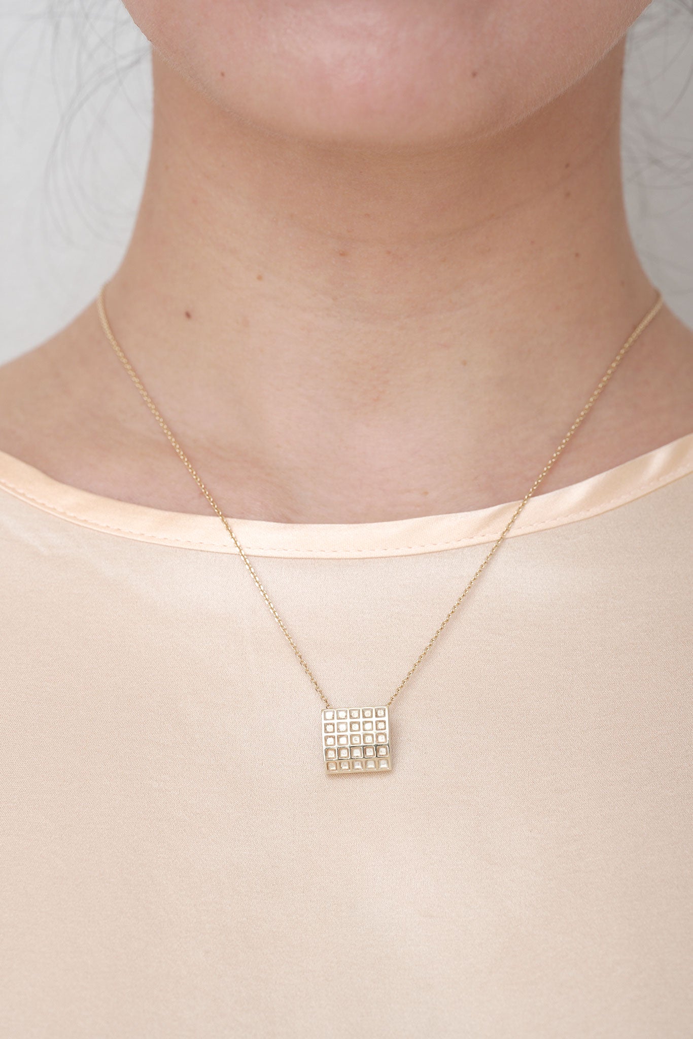 Waffle Necklace