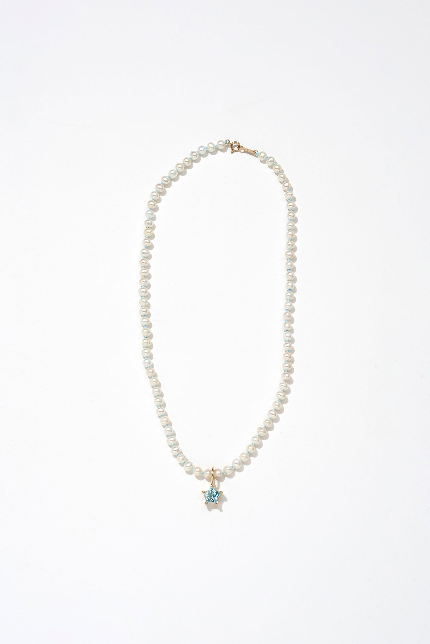 Star Pearl Necklace (Blue)