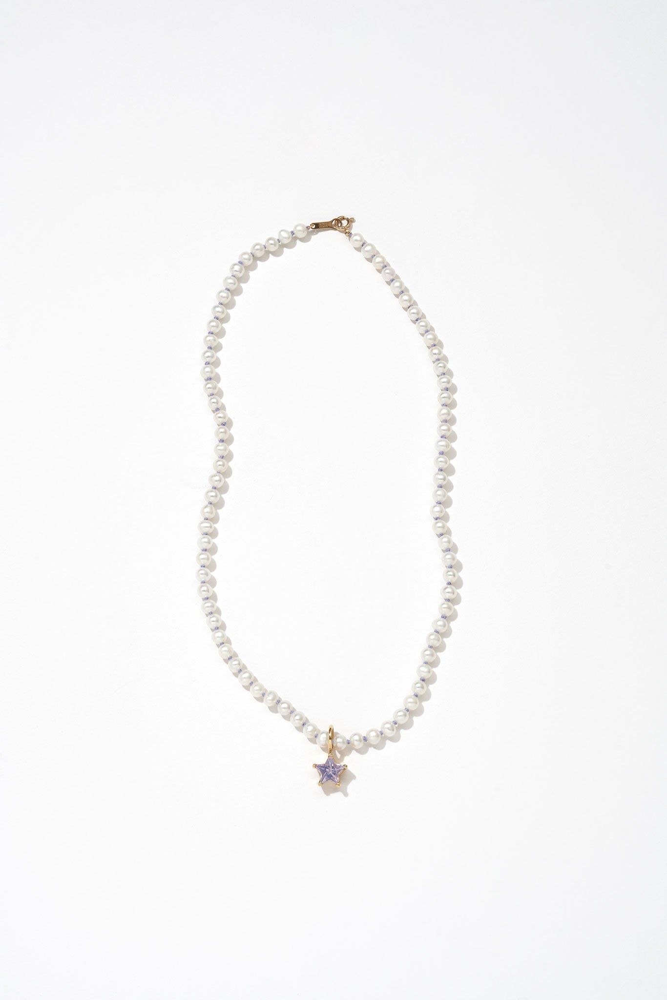 Star Pearl Necklace (Purple)