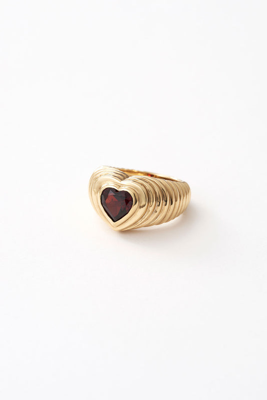 Classic Heart Signet Ring
