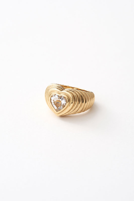 Classic Heart Signet Ring
